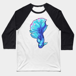 Colorful Fish without back. Blue and pink Baseball T-Shirt